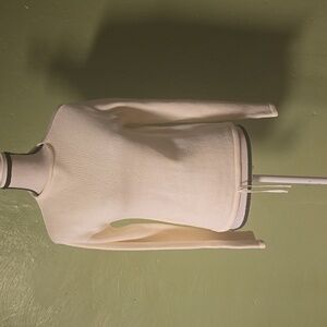 Coastal grandma CO-OP rolled neck cream sweater